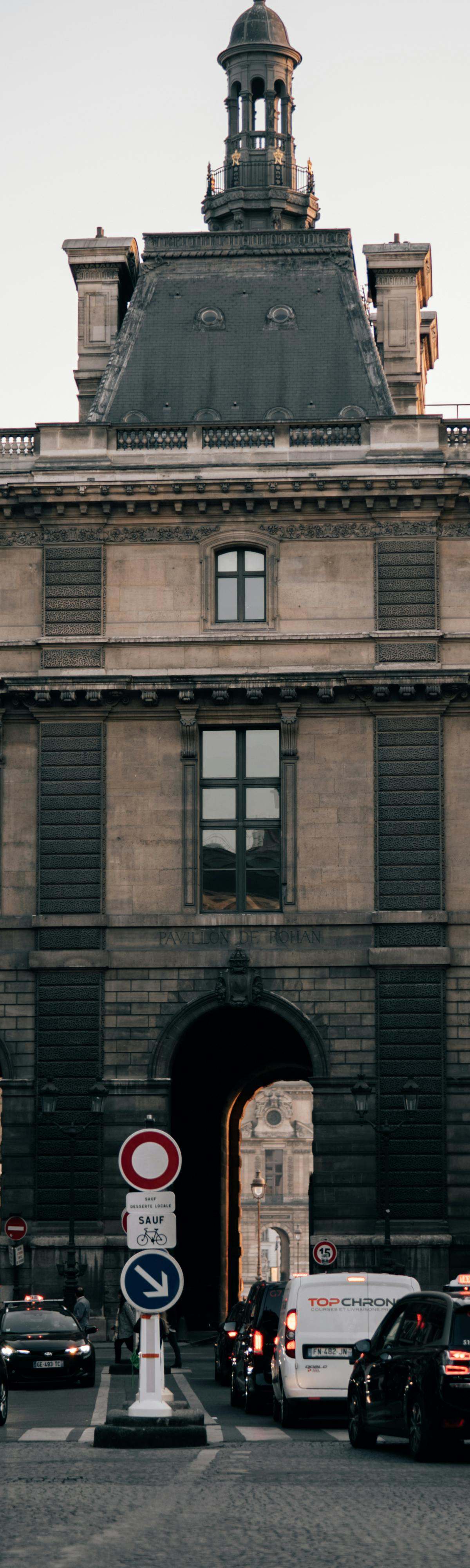Fondation Cartier's new Haussmannian facade at Place du Palais-Royal, Paris, facing the Louvre
