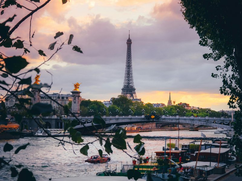 Eiffel Tower at sunset - Paris, France